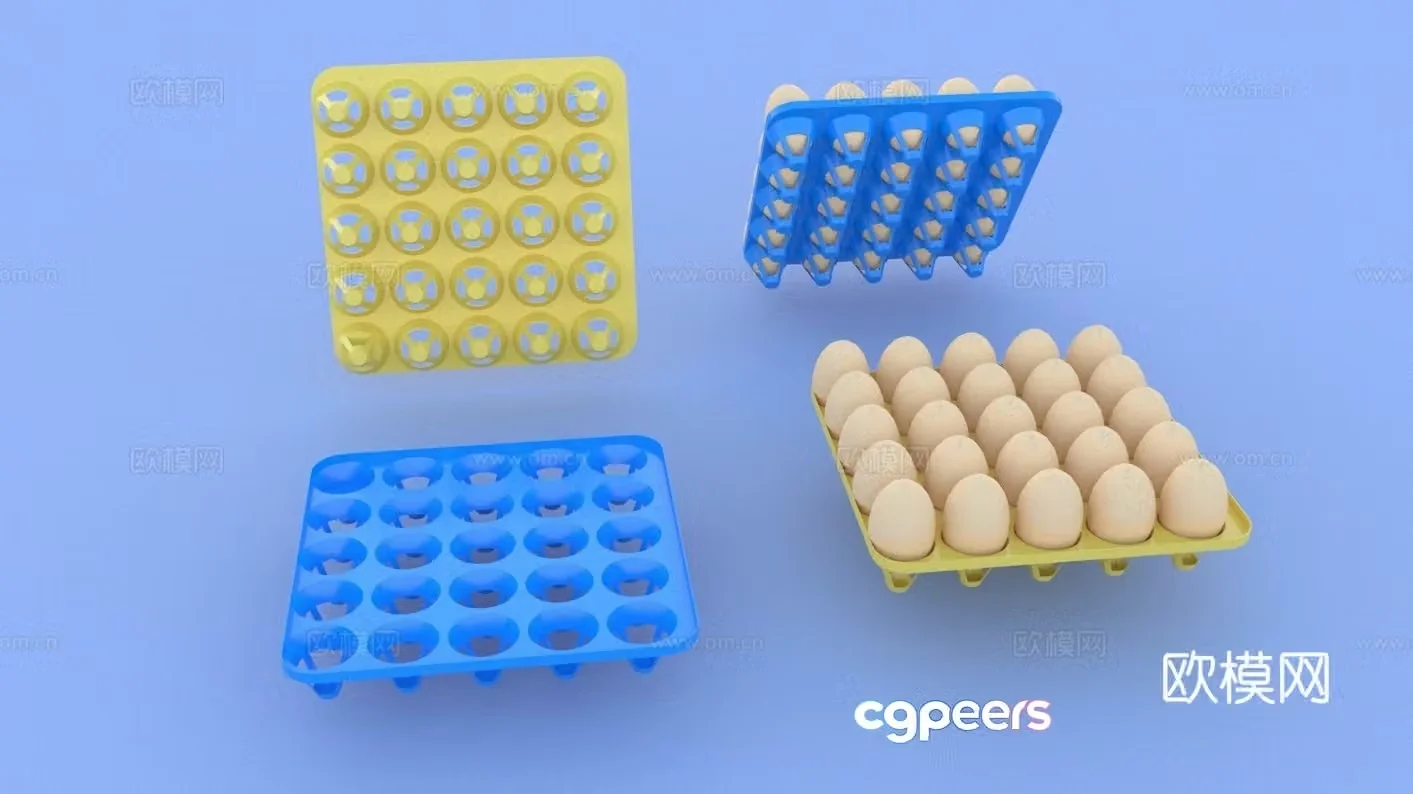 Egg tray Hollow egg tray Egg tray Plastic egg tray Egg drag egg tray Egg stand 3D model