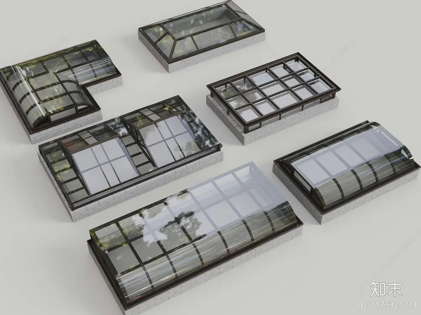 A Set Of Skylights 3D Model – 6514 – VRAY Render