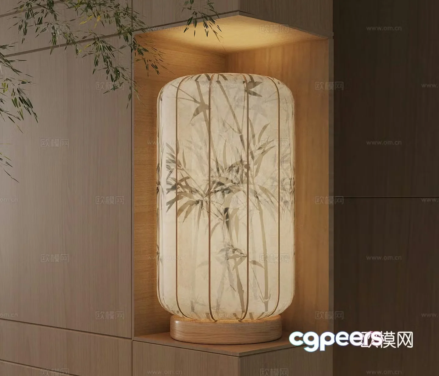 Wall lamp New Chinese style wall lamp 3D model