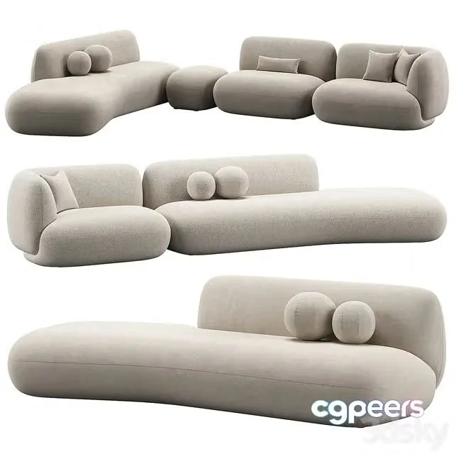 3ds Max Free – Jade Sofa 2 by Potocco
