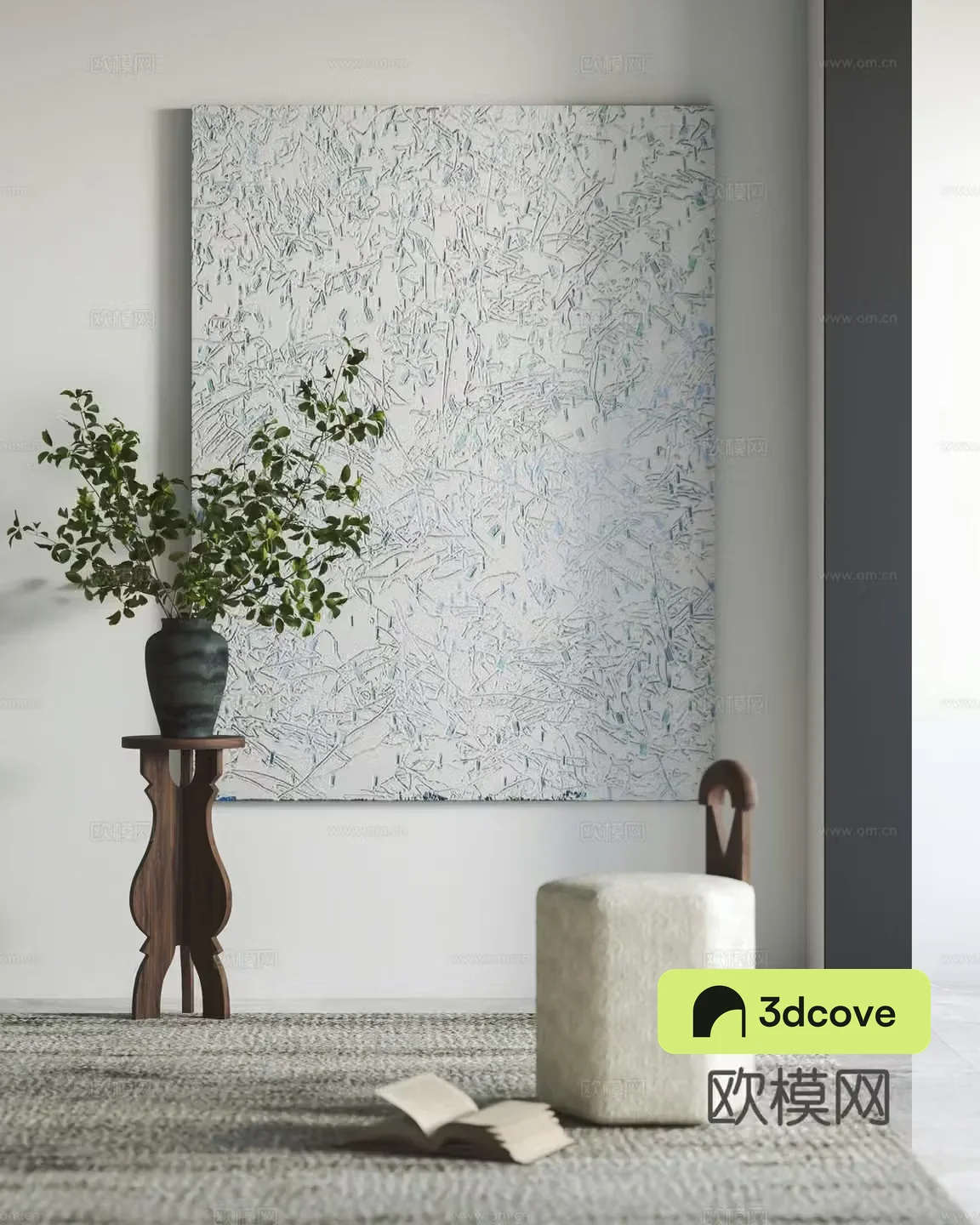 Modern decorative paintings hanging paintings corners ornaments stools