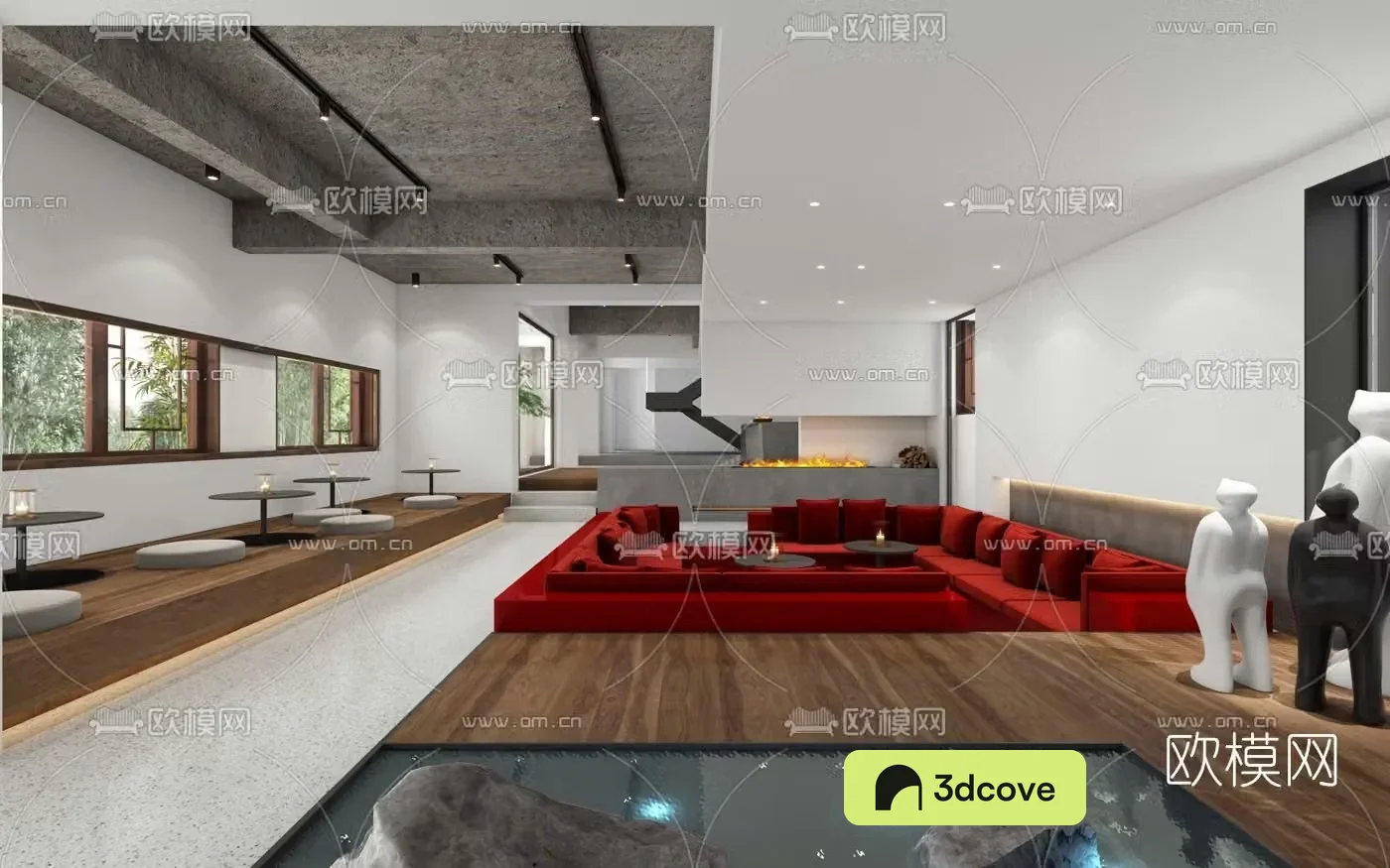 Modern B&B front lobby