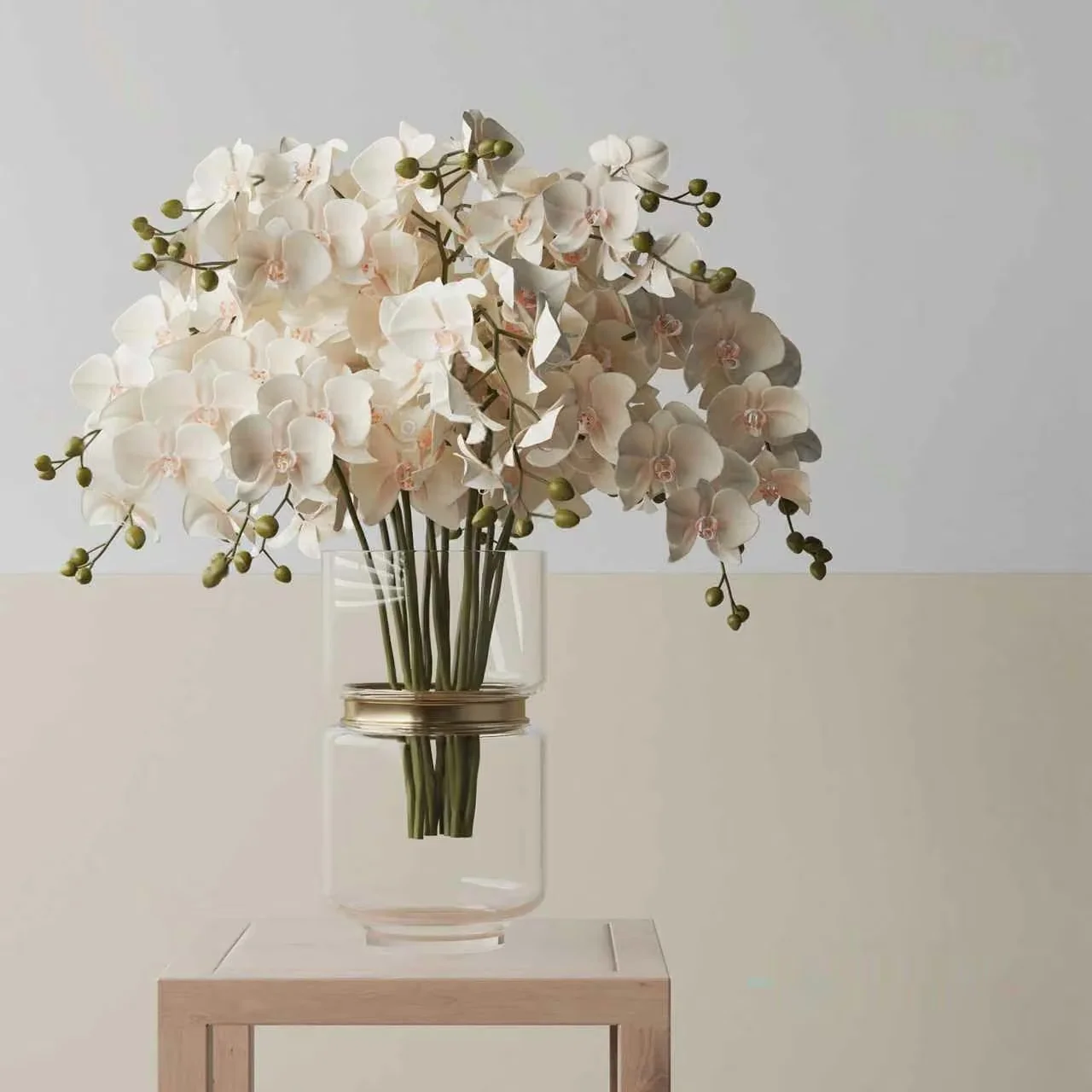 A Vase Of White Flowers 3D Model – 3729 – VRAY Render