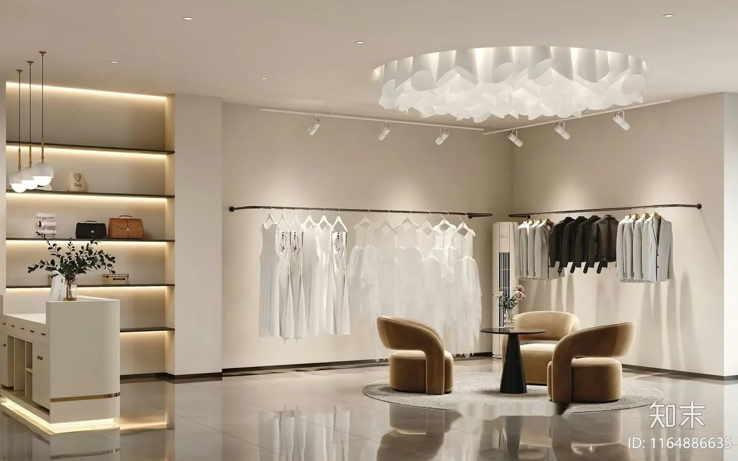 Modern Clothing Store 3D Model – 11535 – VRAY Render