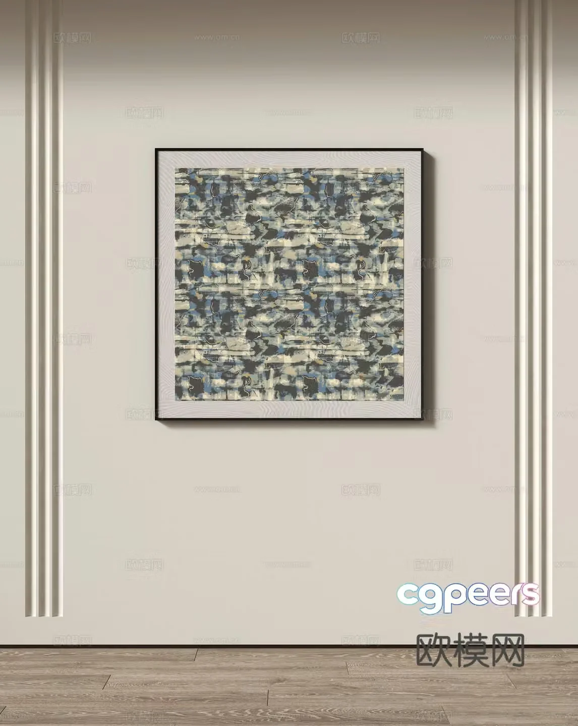 Modern decorative hanging painting 3d model