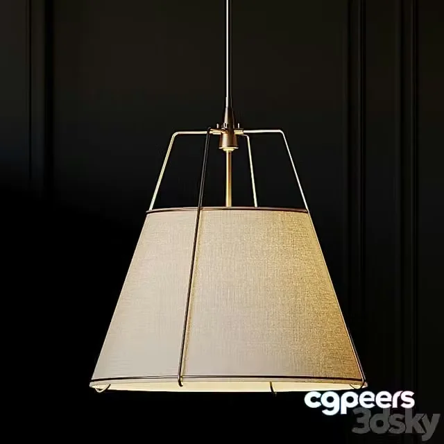 3ds Max Free – CONICAL DRUM PENDANT 2 Variants