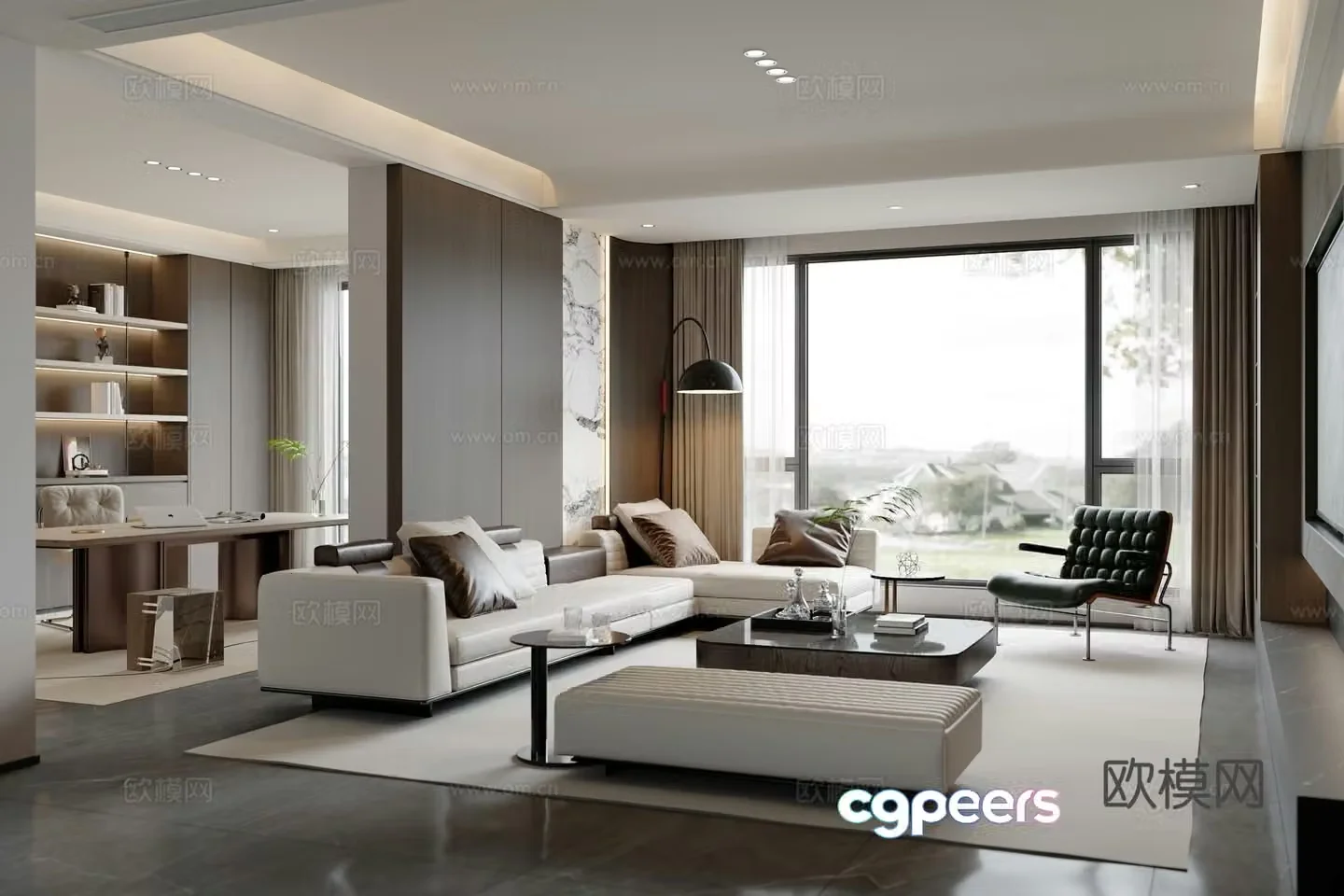 Italian living room 3d model