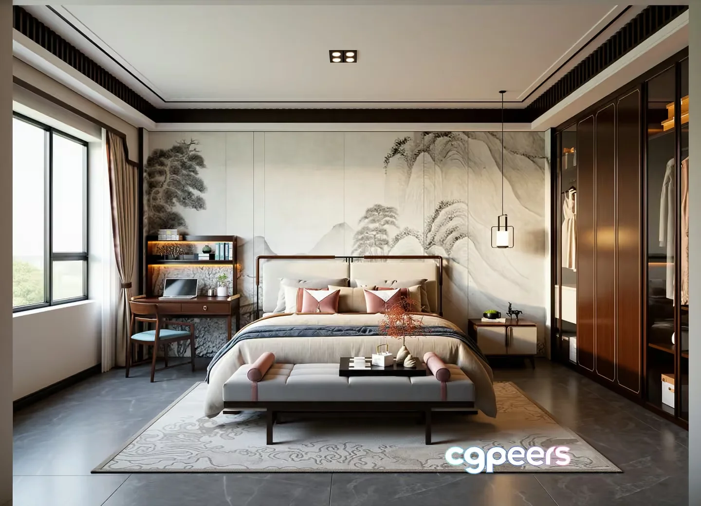 Cozy Bedroom 3D Model – 7599 – VRAY Render