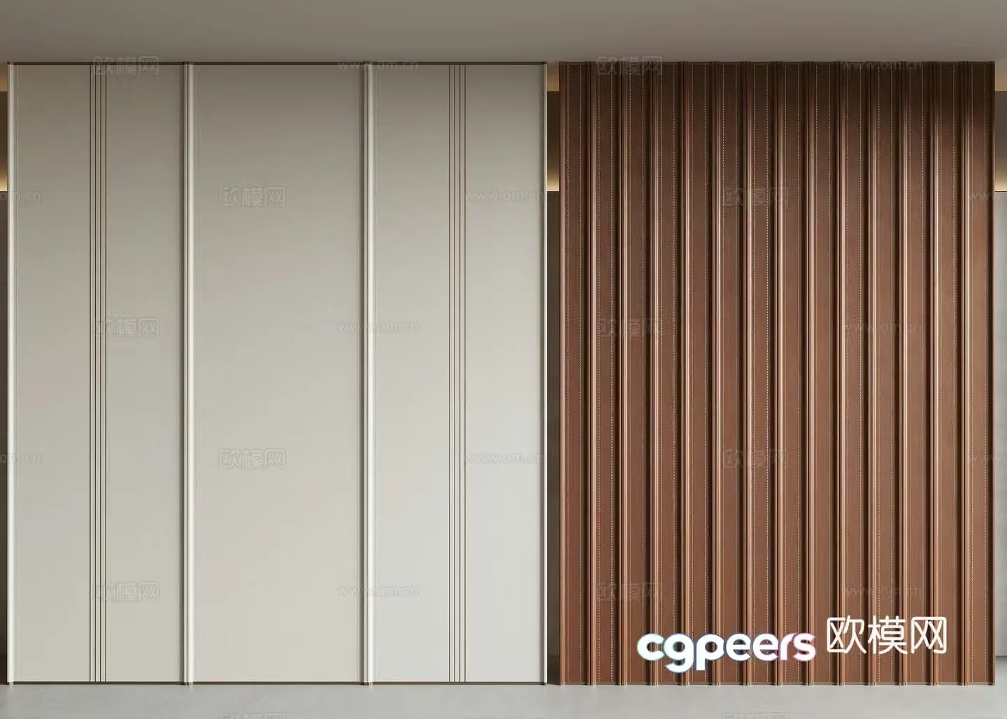 Modern wall panel 3d model