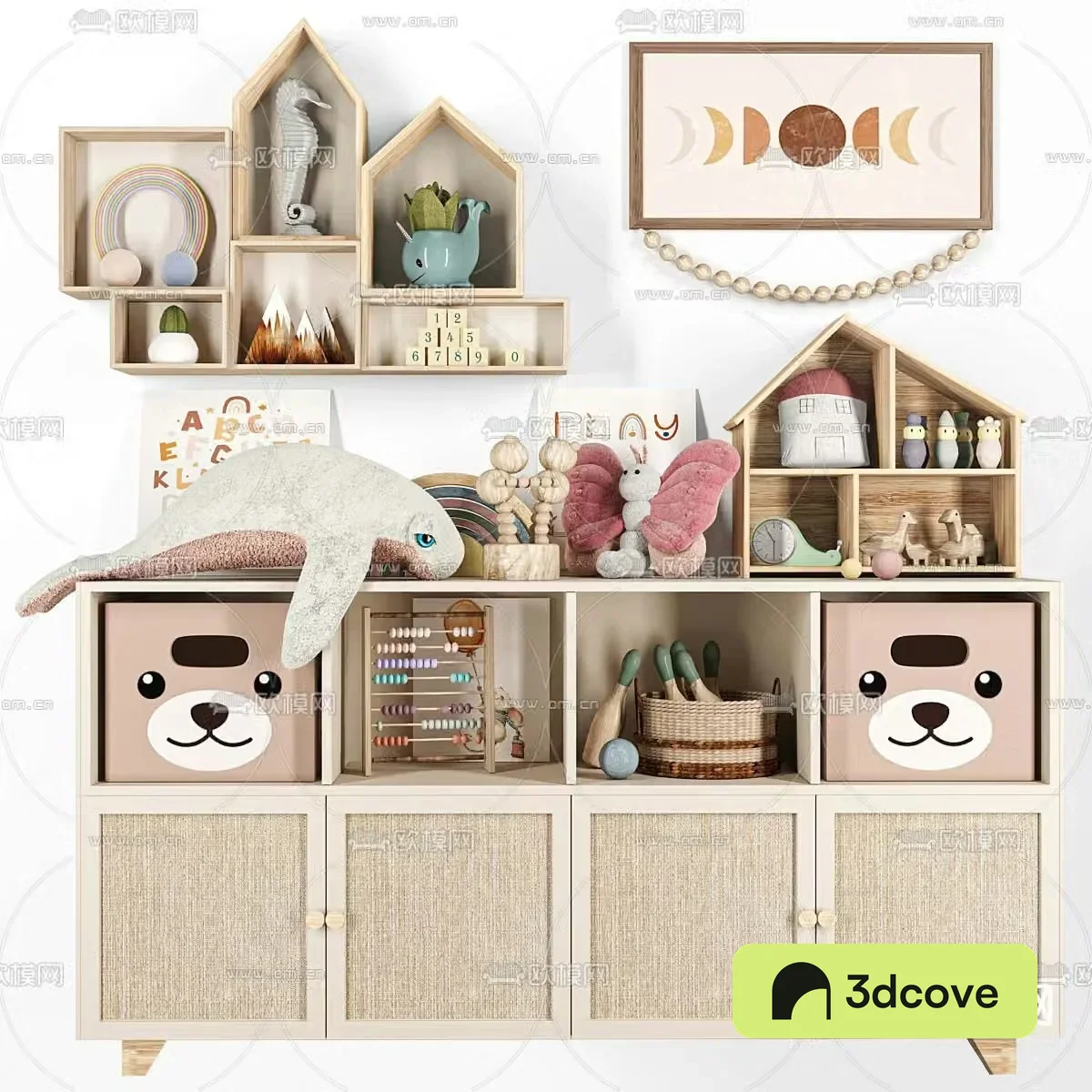 Children’s cabinet storage cabinet