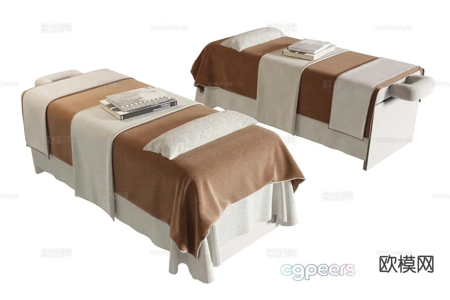 Massage table 3d model