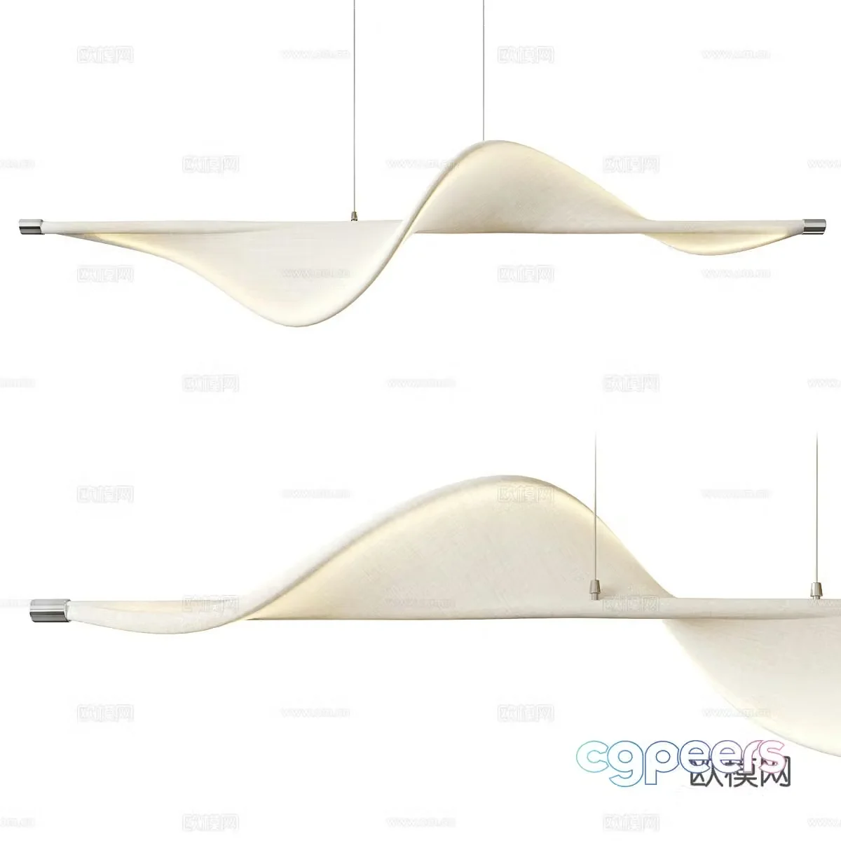 New Chinese Edano decorative chandelier 3d model