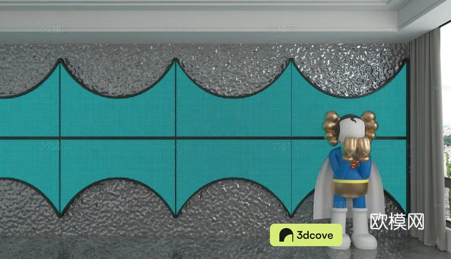 Modern background wall