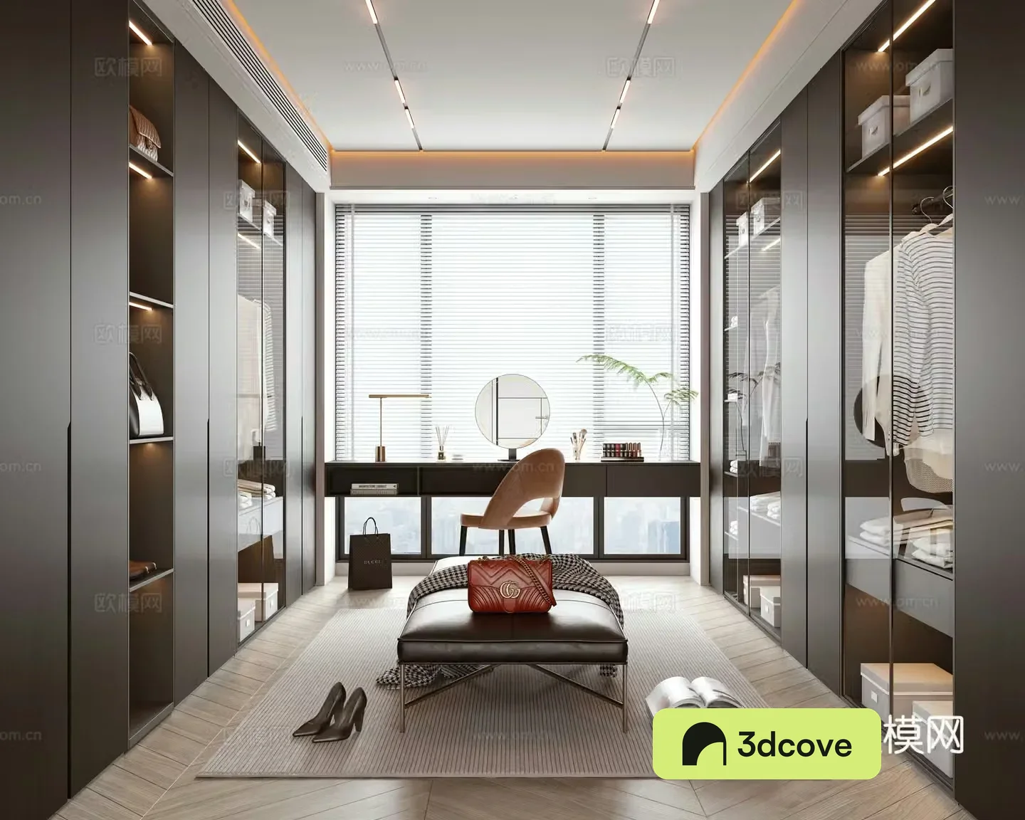 Modern cloakroom