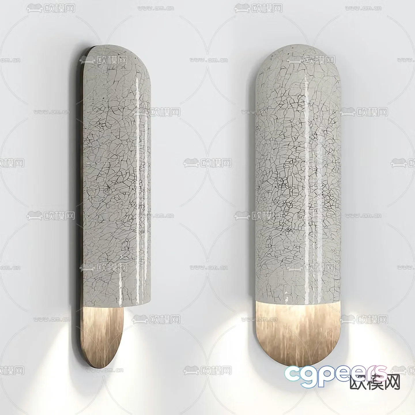 Raku wall lamp 3d model