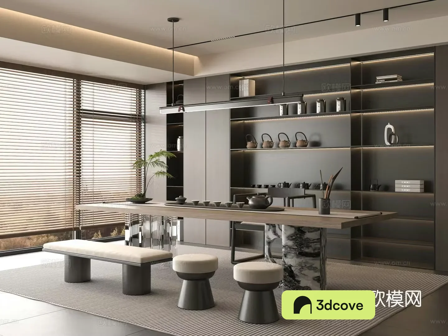 Modern tea room