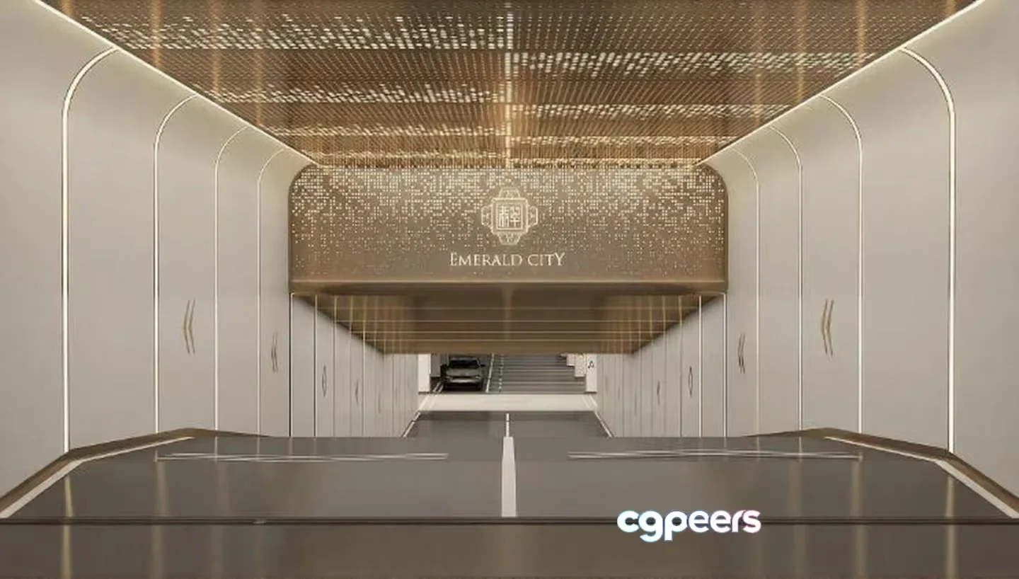 Modern Urban Tunnel 3D Model – 13574 – VRAY Render