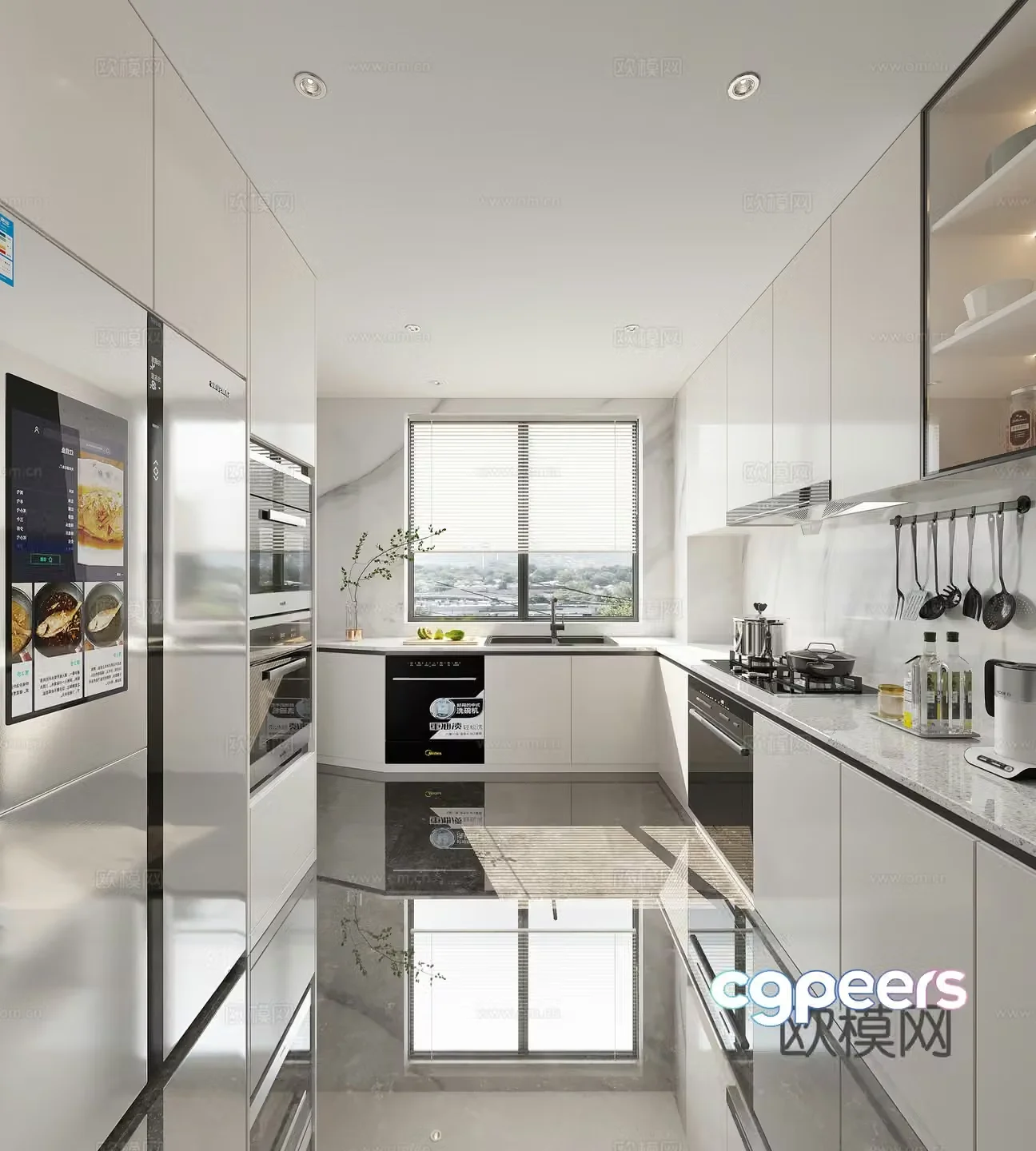 Modern kitchen 3d model