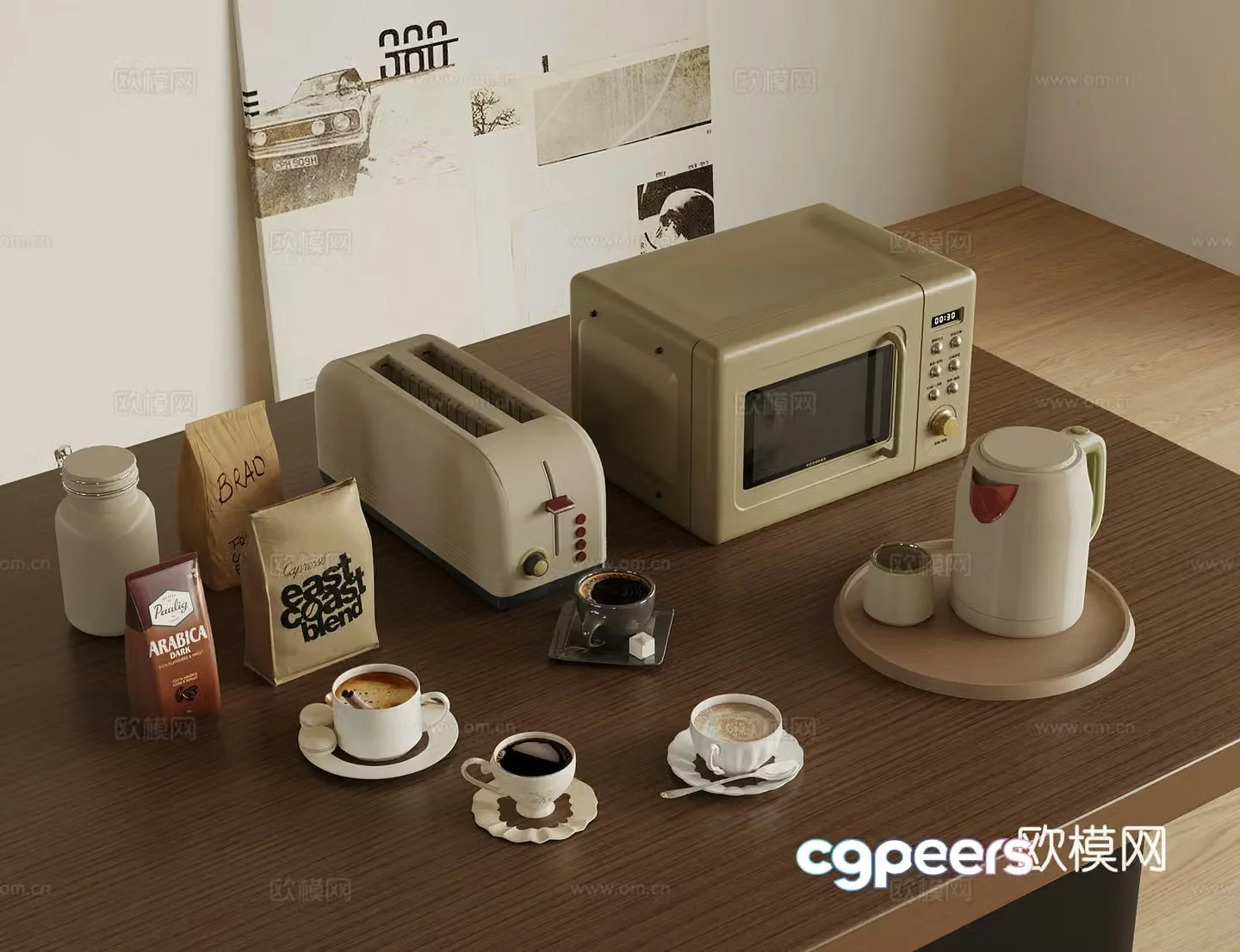 Modern electrical appliances 3D model