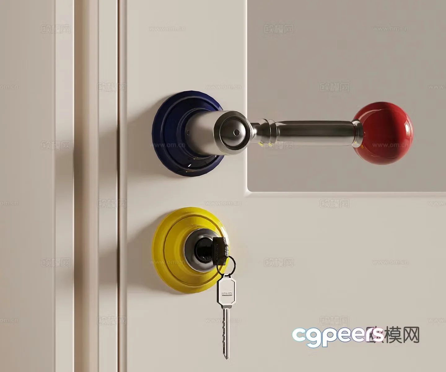 Dopamine door lock children’s door lock 3D model