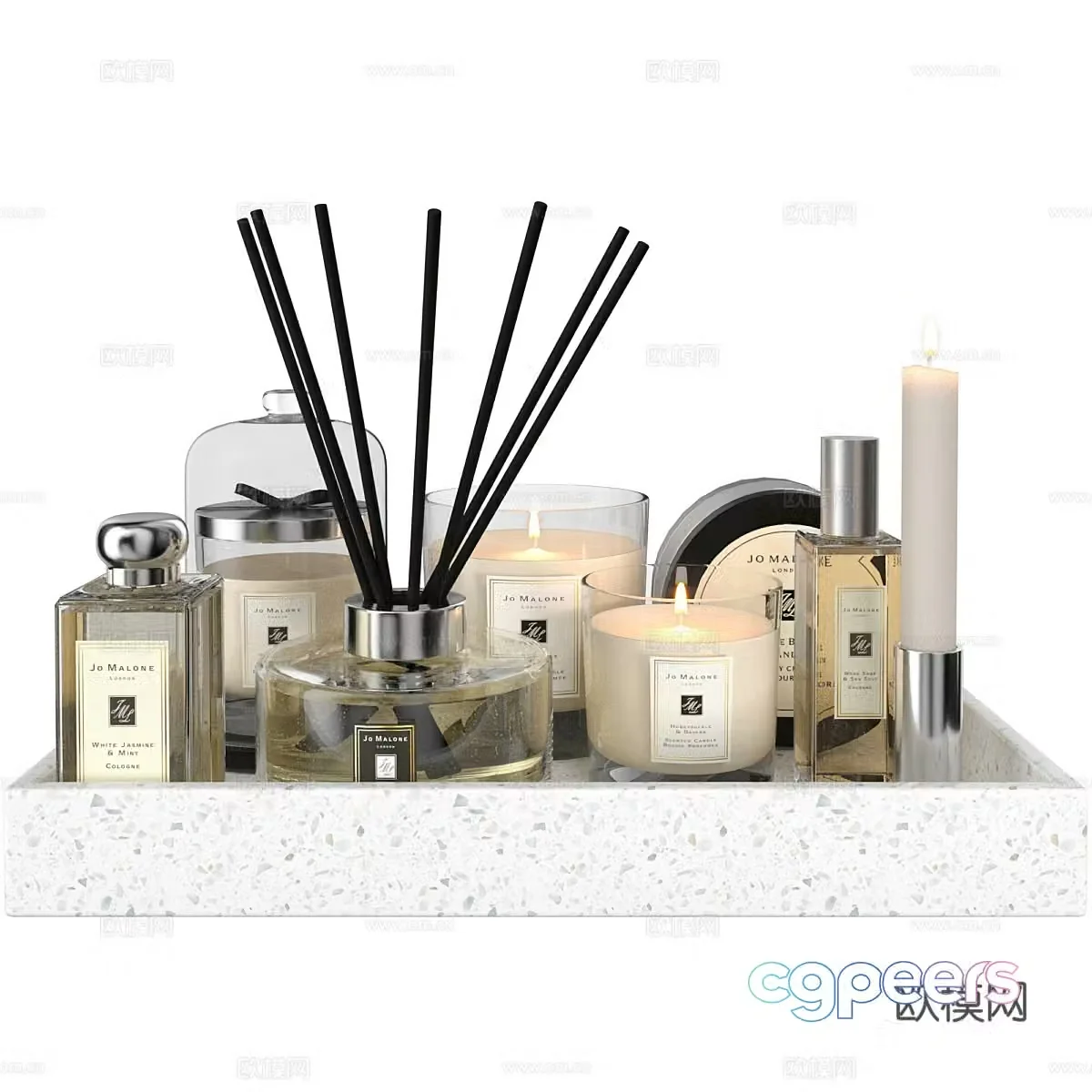 Perfume aroma candle 3D model