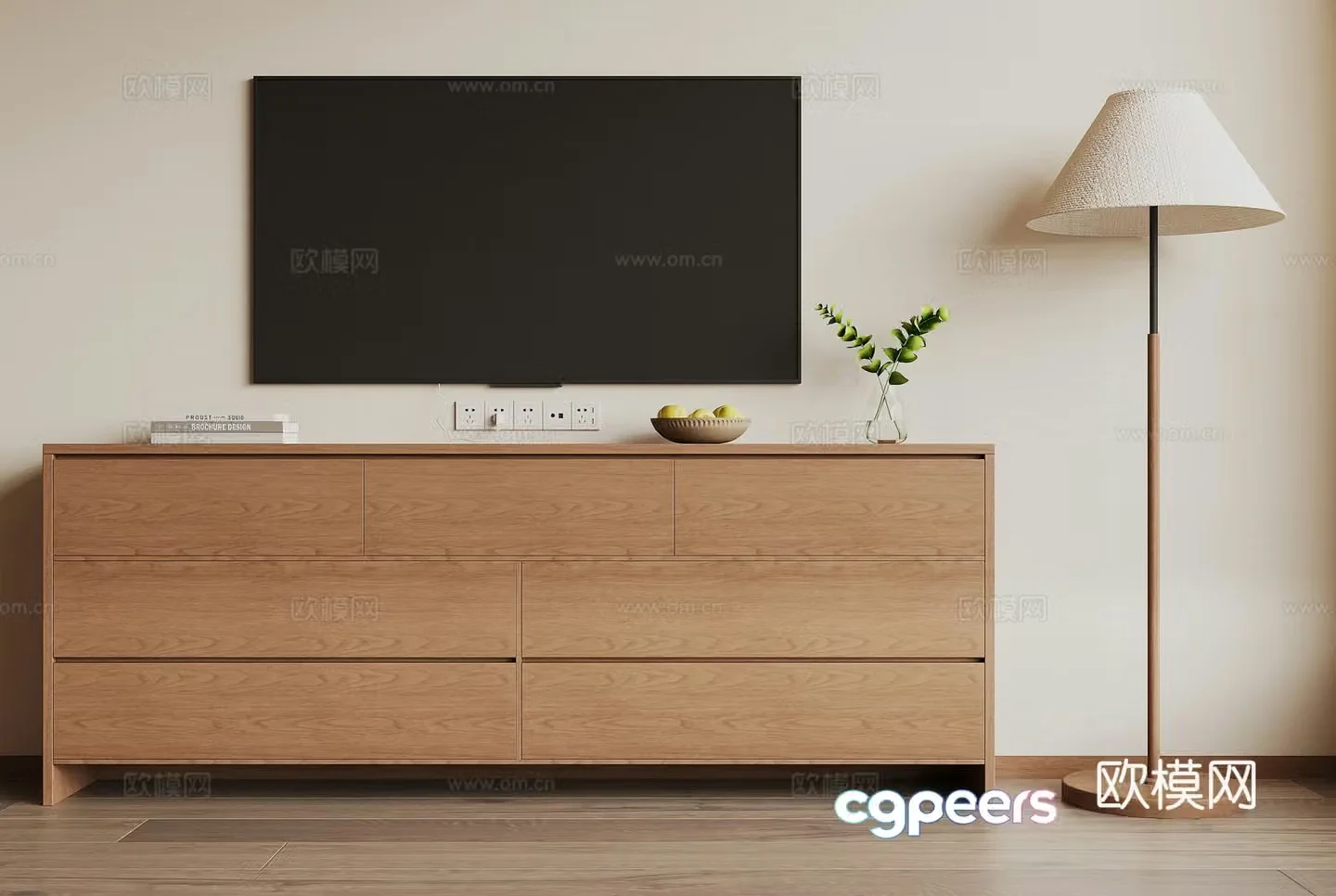 Modern TV cabinet 3d model