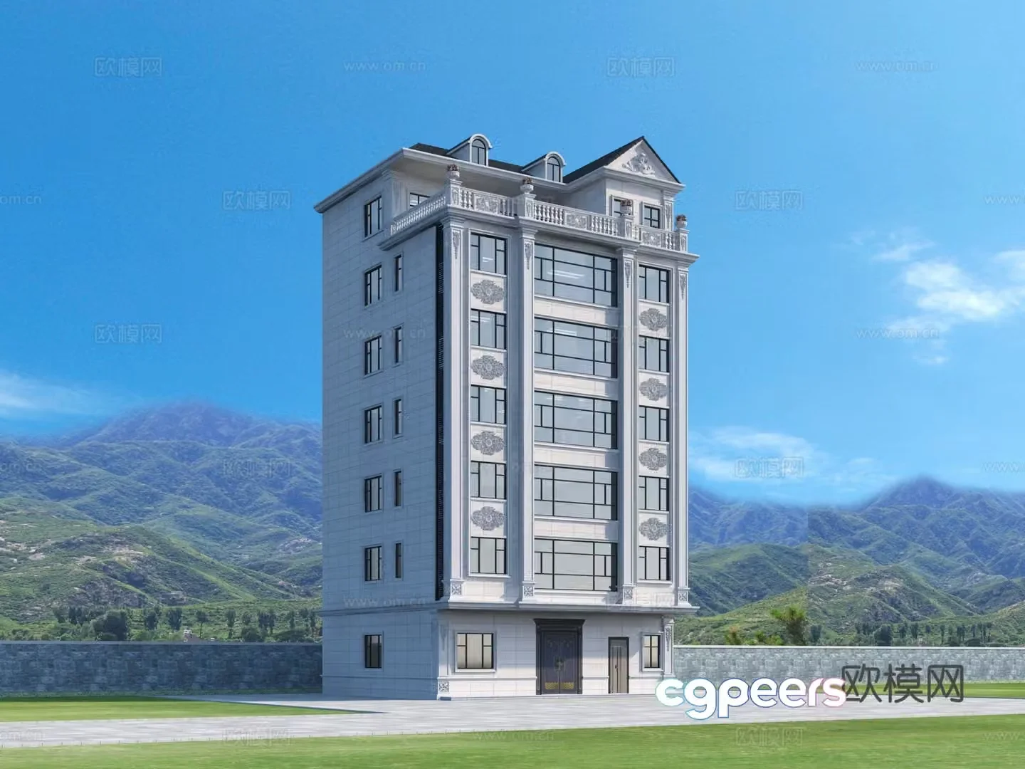 Private house Self-built house Residential villa Architecture 3D model