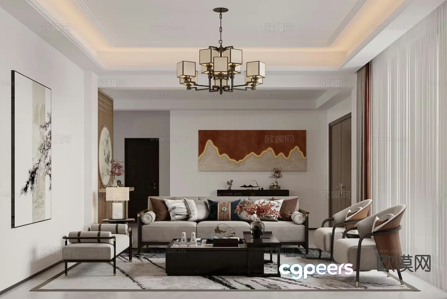 New Chinese restaurant 3D model