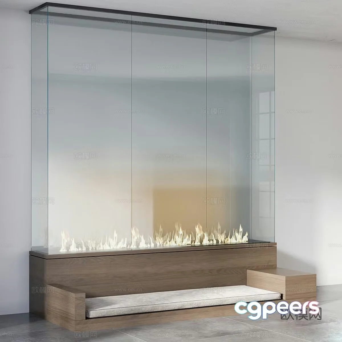 Fireplace 3d model