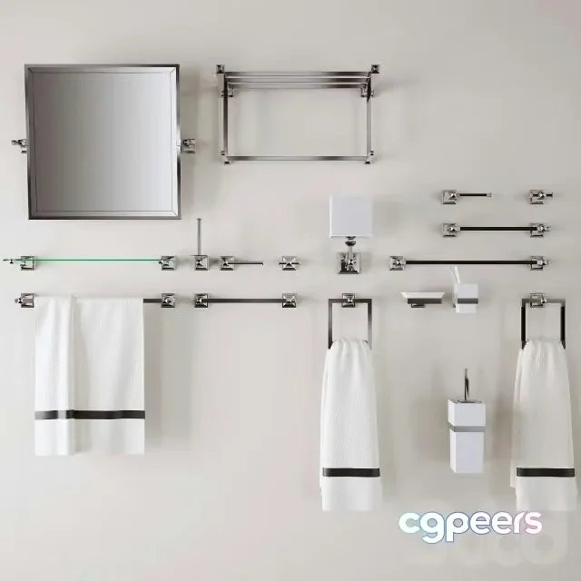 3ds Max Free – Bathroom accessories Devon & devon, collection Time