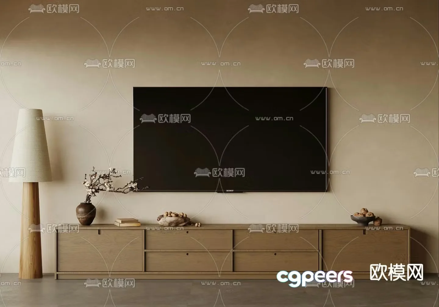 Wasabi TV Cabinet 3D Model