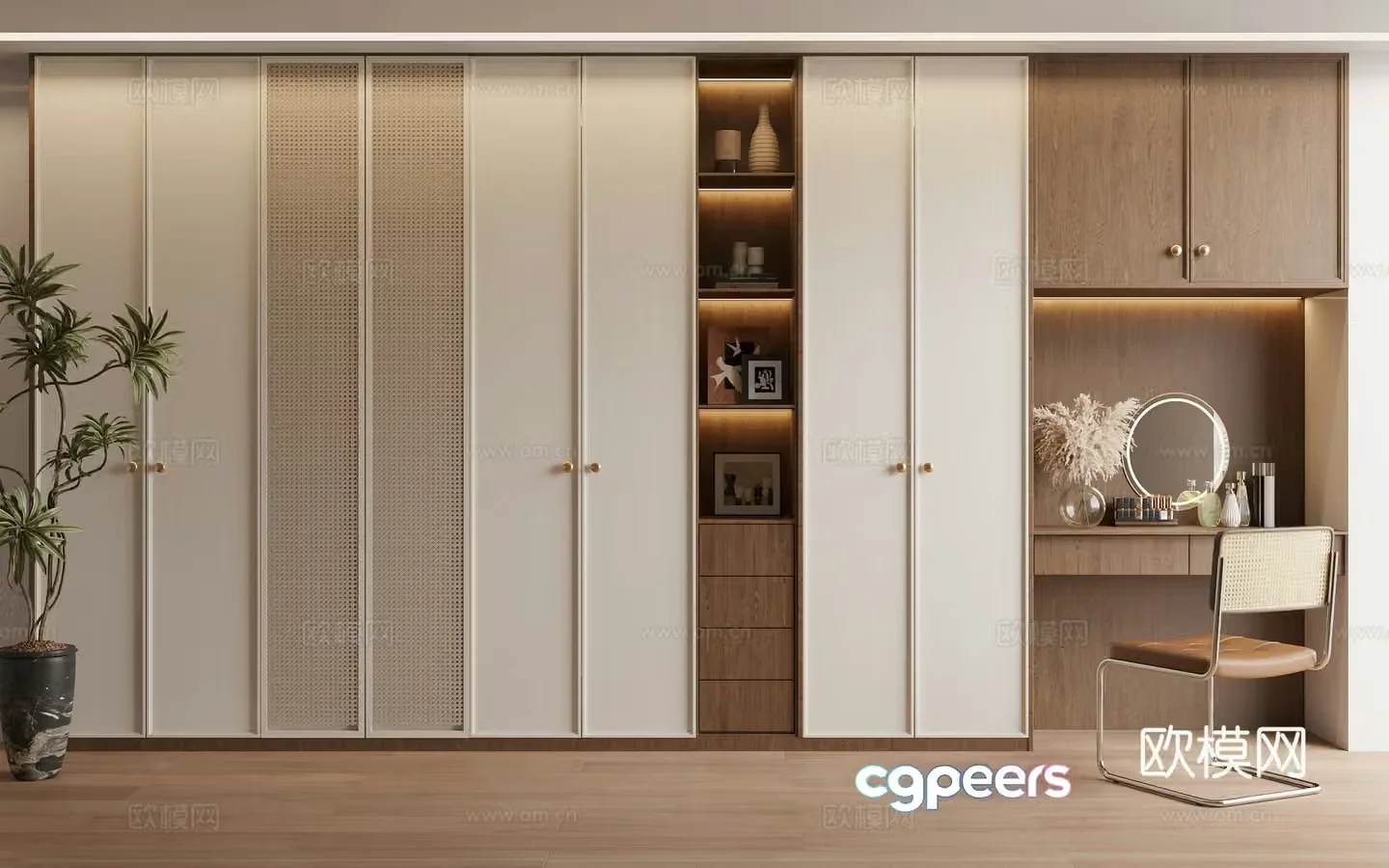 Wasabi Middle Wind Wardrobe 3D Model