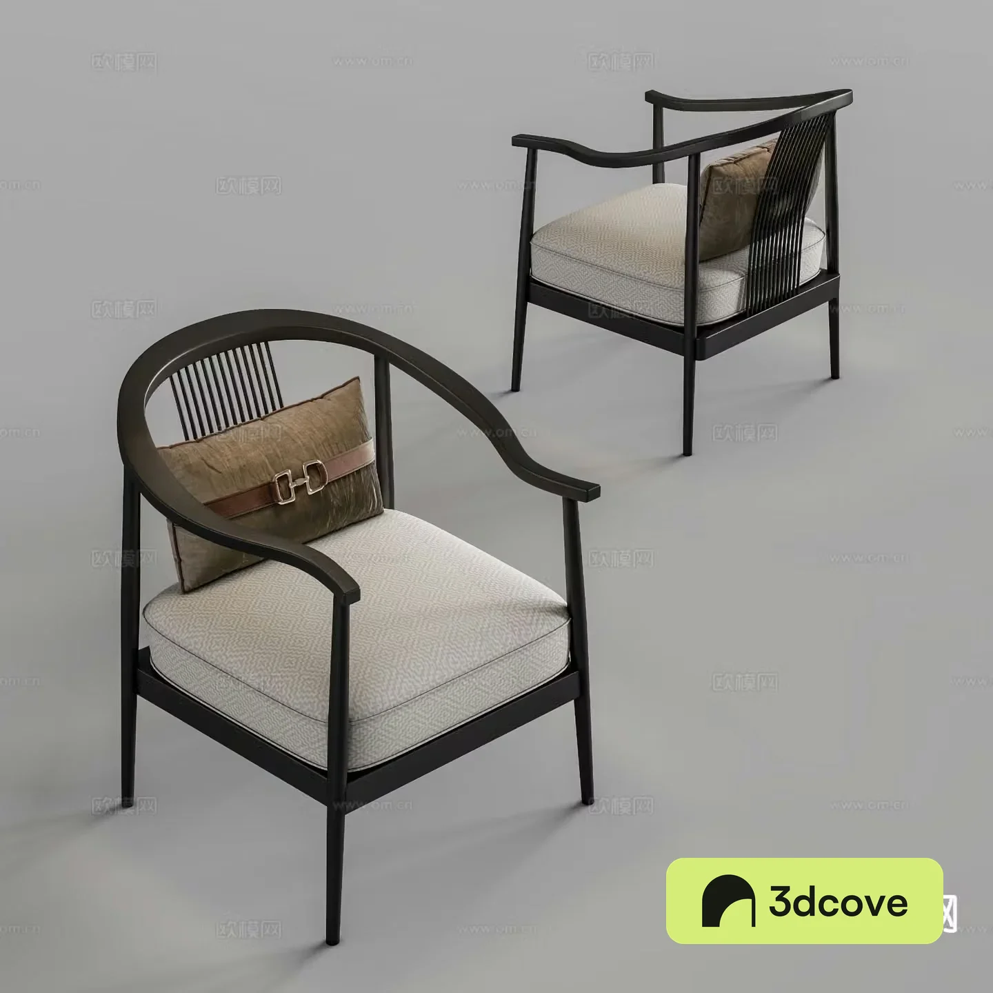 New Chinese style single chair armchair