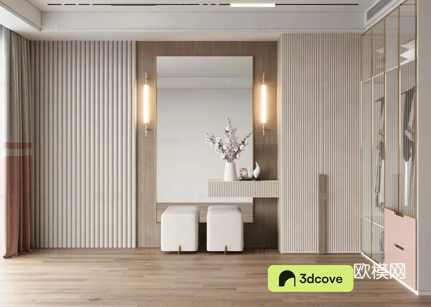 Modern cloakroom