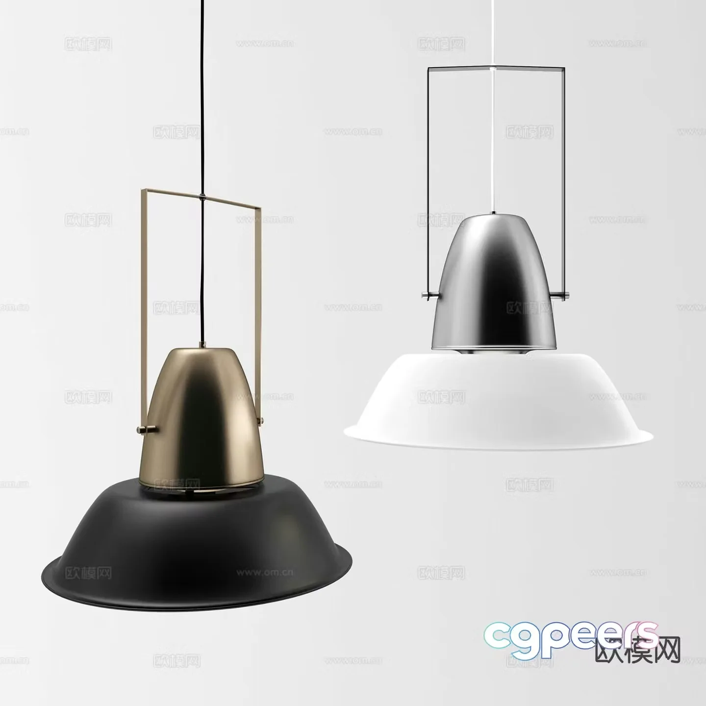 Minimalist chandelier bedside small chandelier 3d model