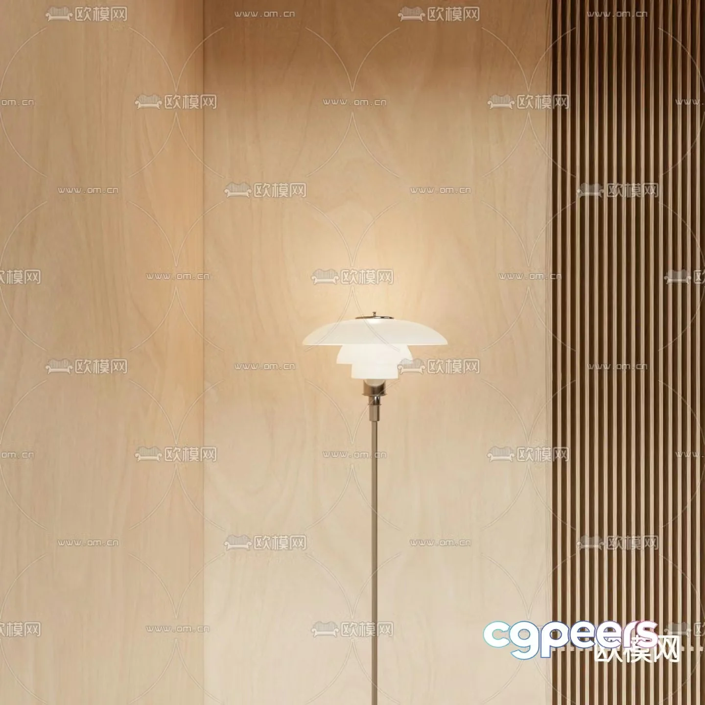 Modern floor lamp 3d model