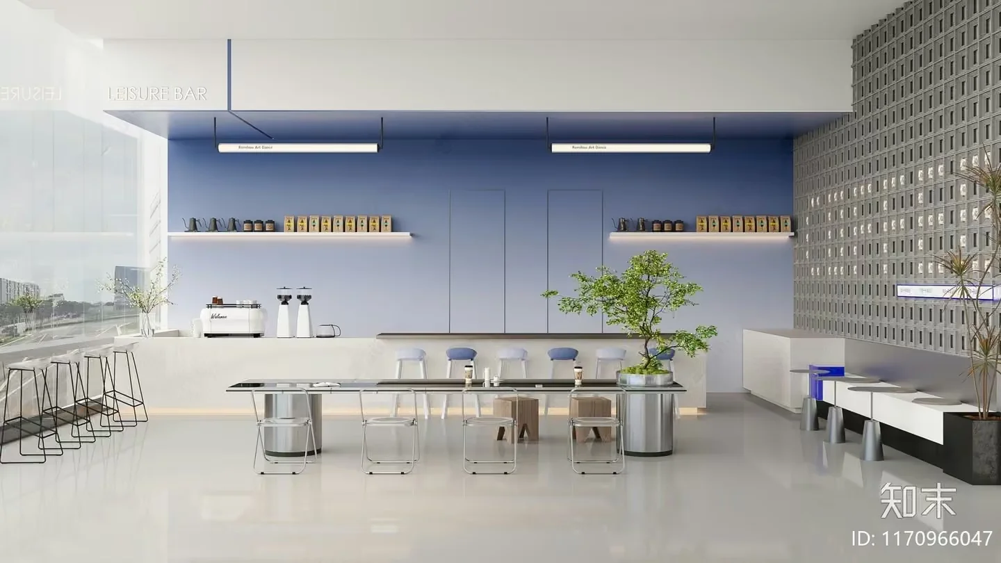 Modern Office Space 3D Model – 7371 – CORONA Render