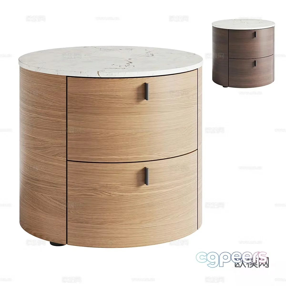 New Chinese style bedside table 3d model