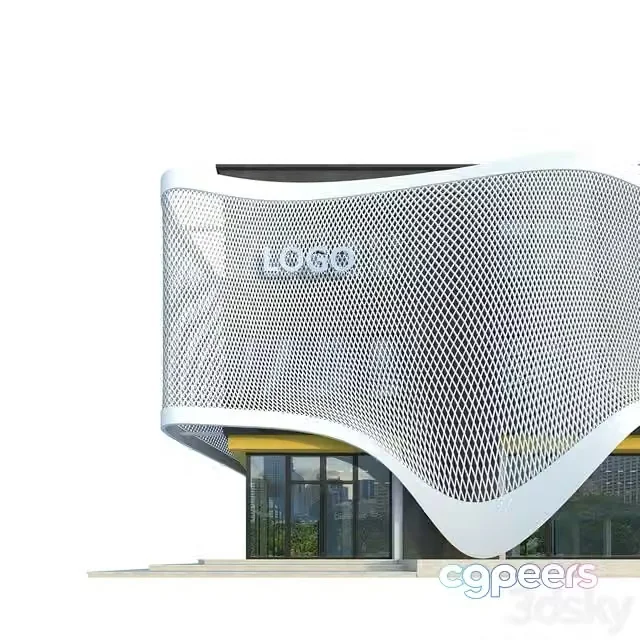 3ds Max Free – Modern Commercial Building No4