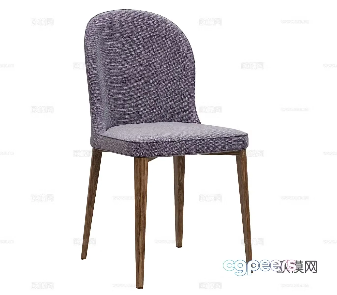 Fabric dining chair Fabric single chair Fabric leisure chair Fabric backrest chair Courtyard leisure chair House 3D model