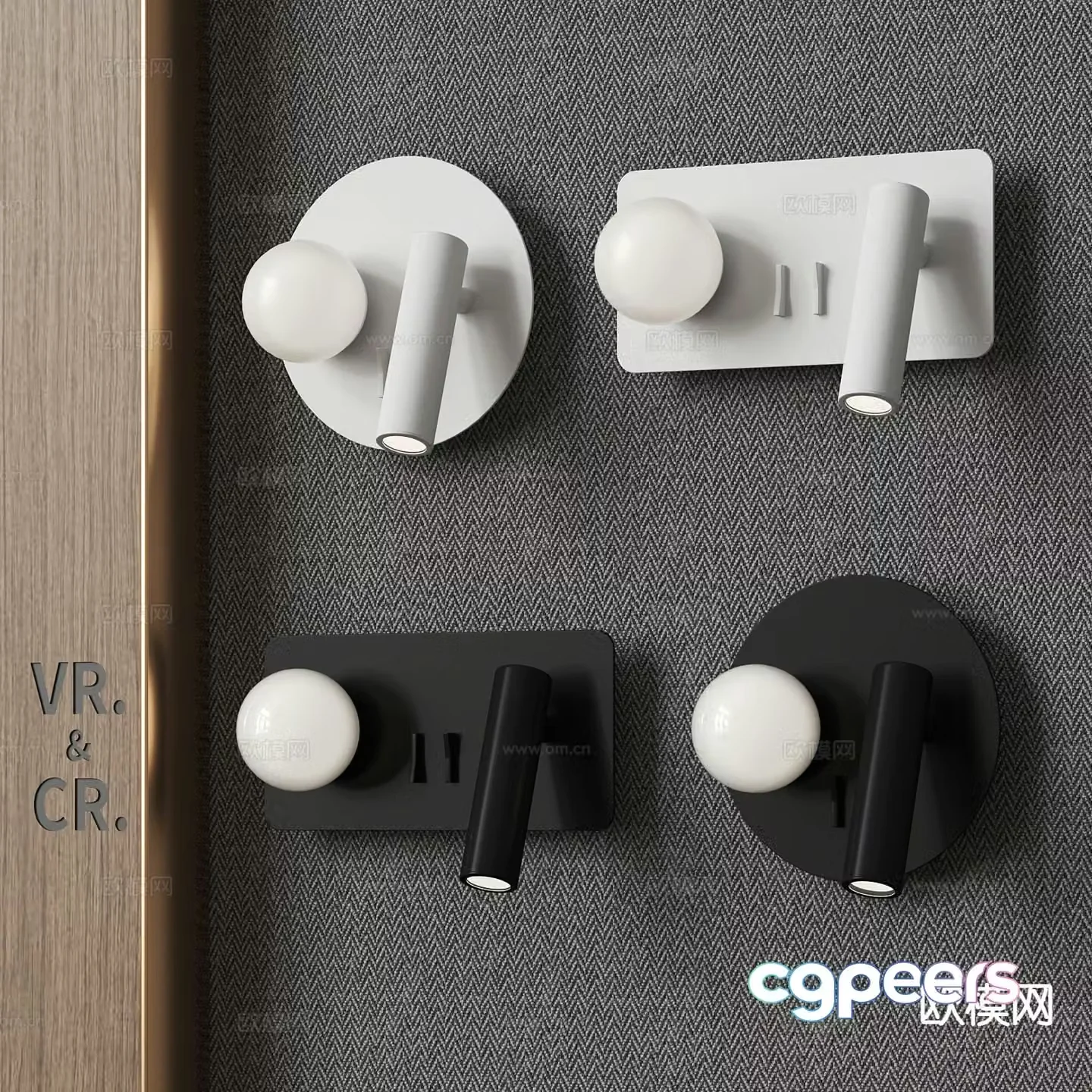 Modern reading lamp metal wall lamp 3d model