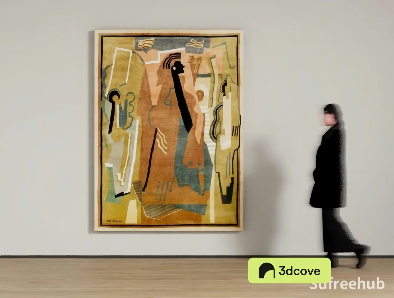 The Single Main Subject Is A Woman In Black And One Key Characteristic Is