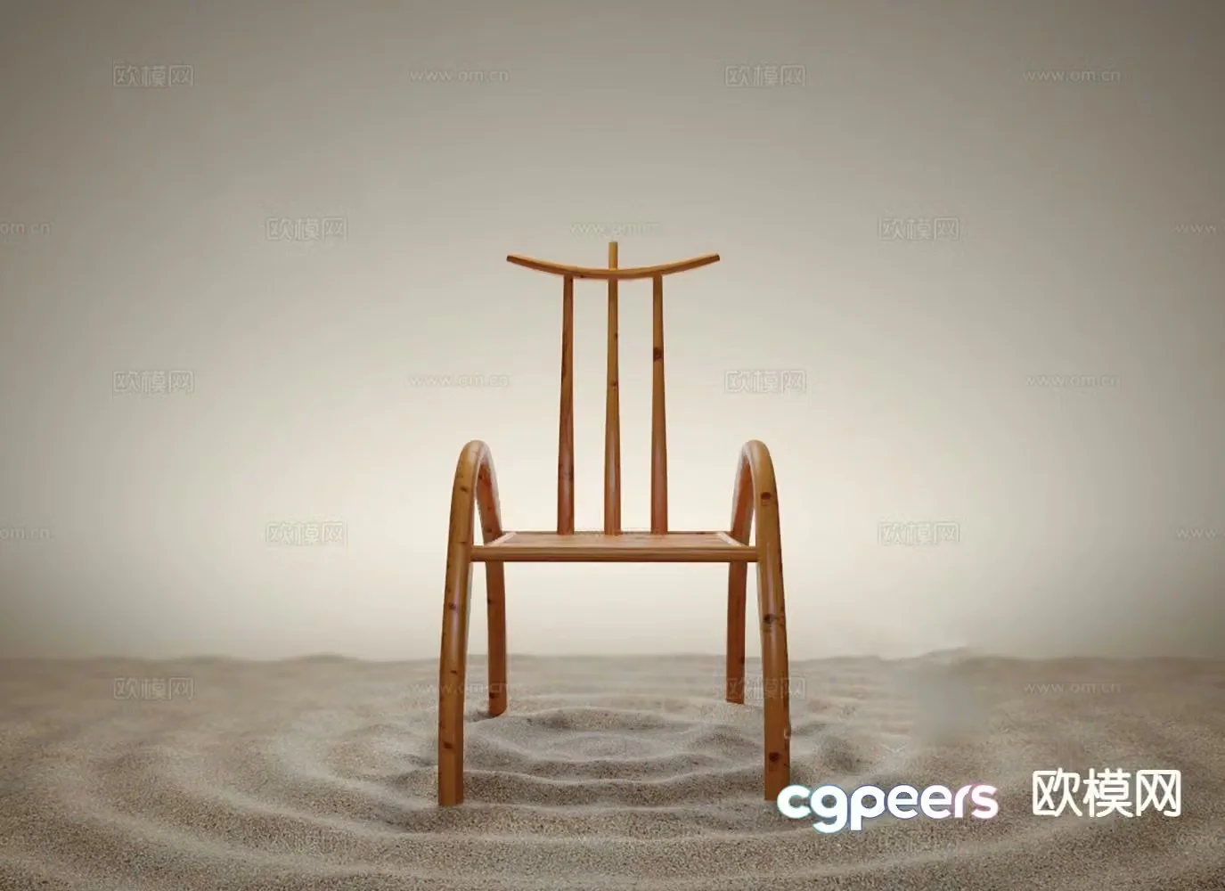 Single chair leisure chair dining chair tea chair 3d model