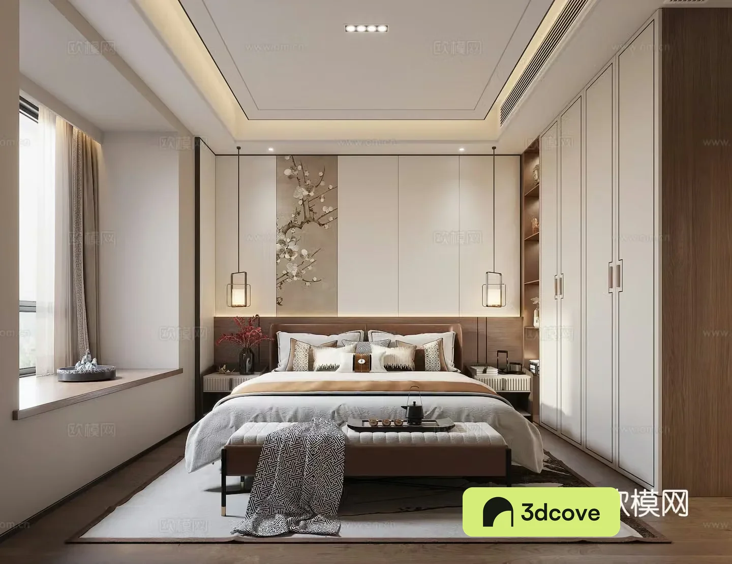 New Chinese bedroom