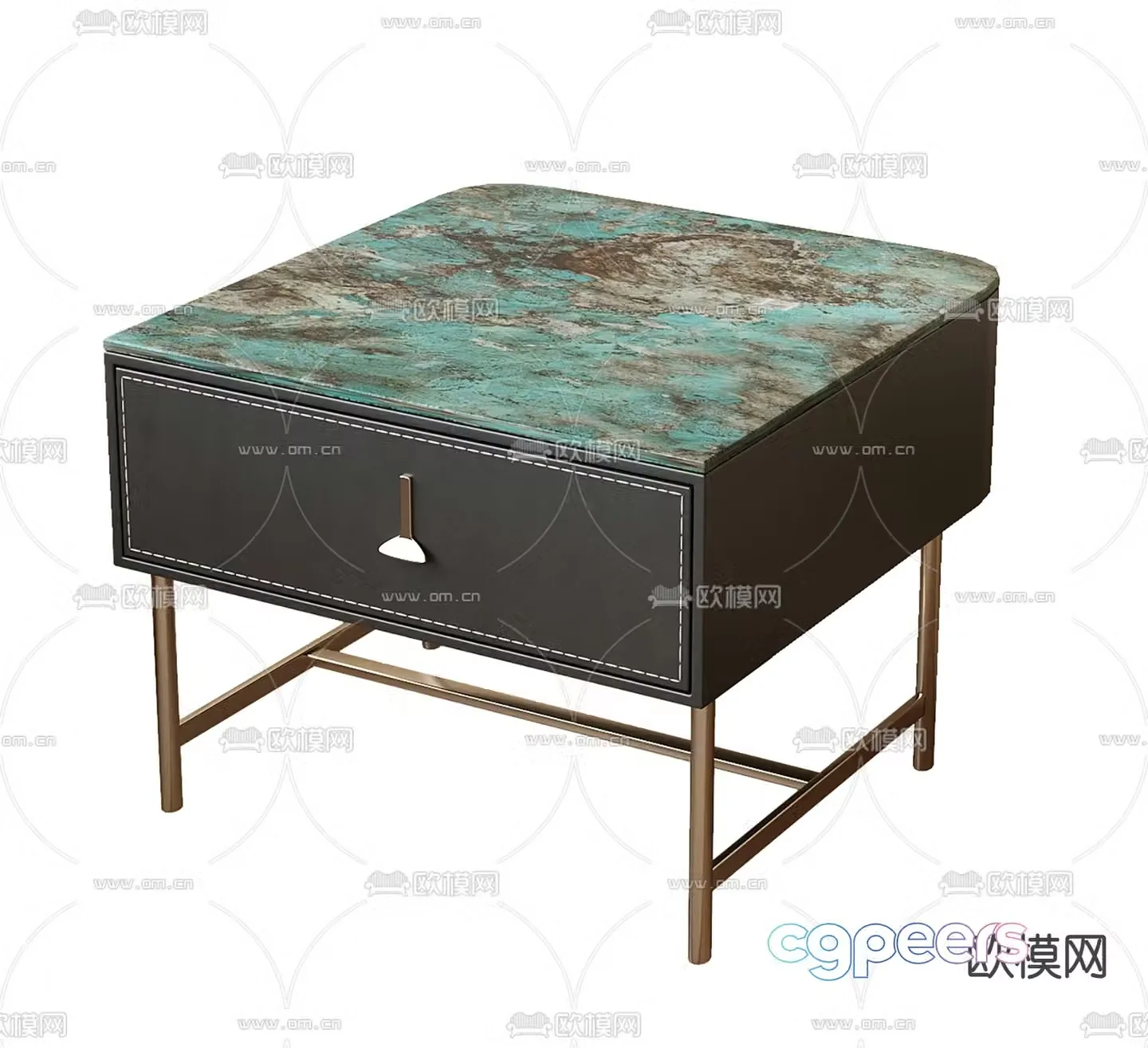 Modern bedside table 3d model