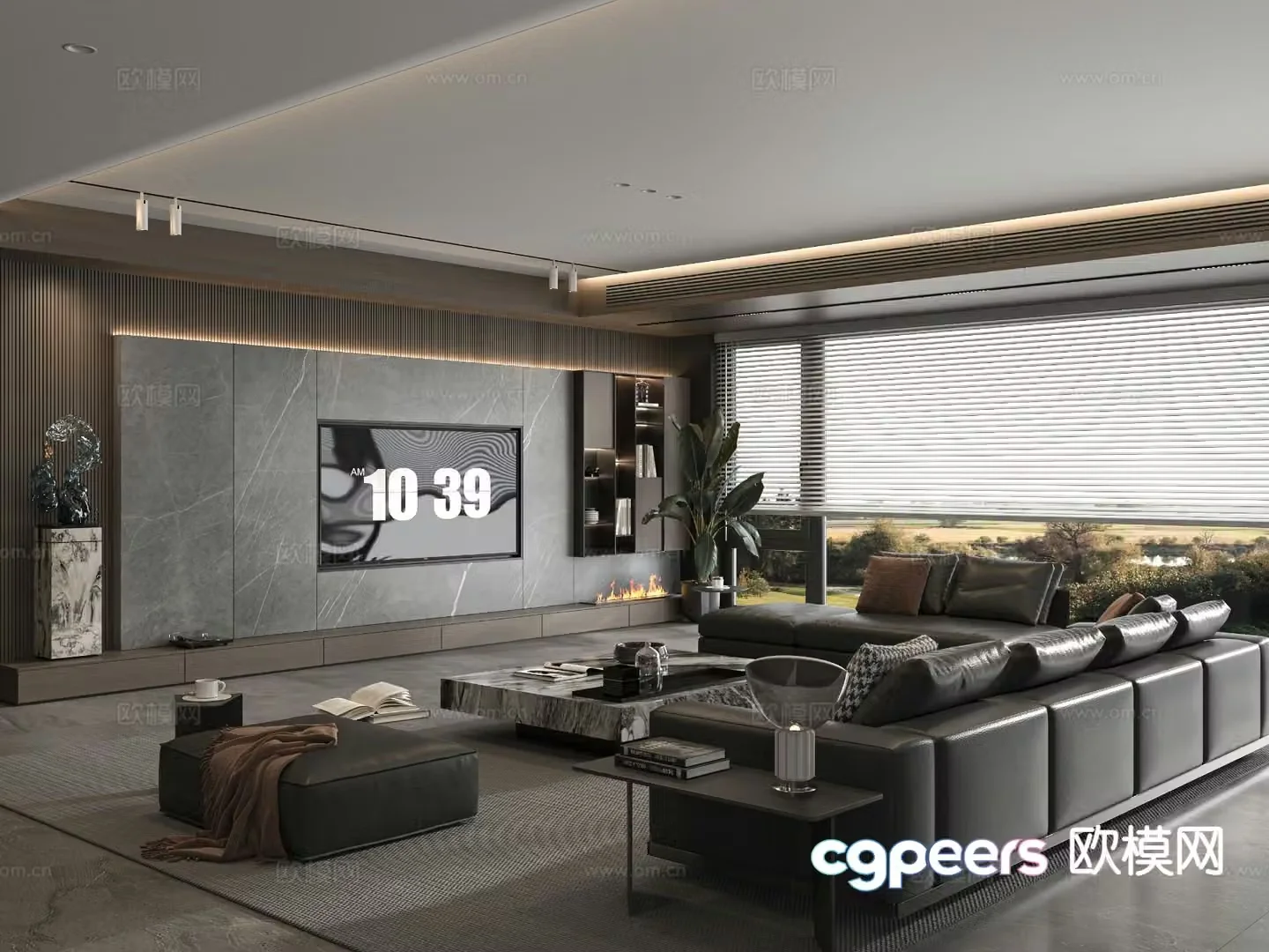 Italian living room 3d model