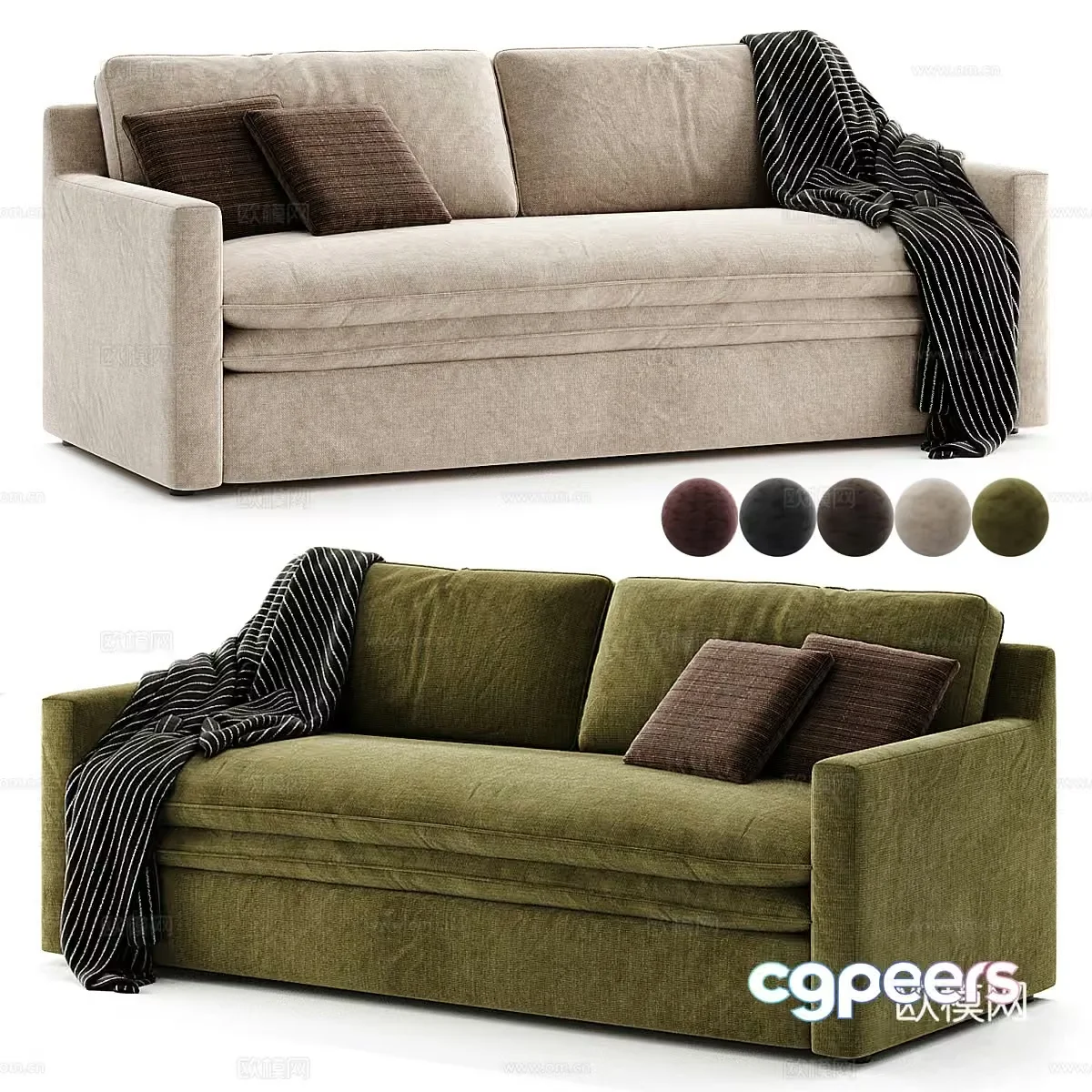 Modern Living Room 3D Model – 21330 – CORONA Render