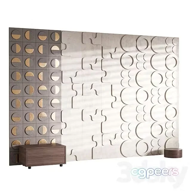 3ds Max Free – Decorative Wall Panel 64