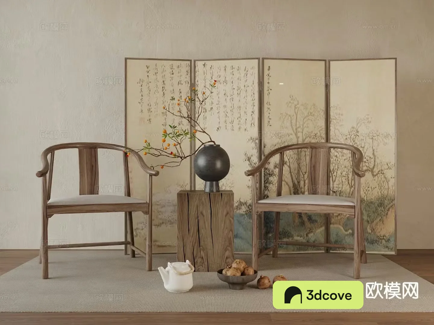 New Chinese style leisure chair