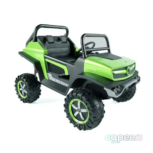 3ds Max Free – Electric Toy car Mercedes Unimog